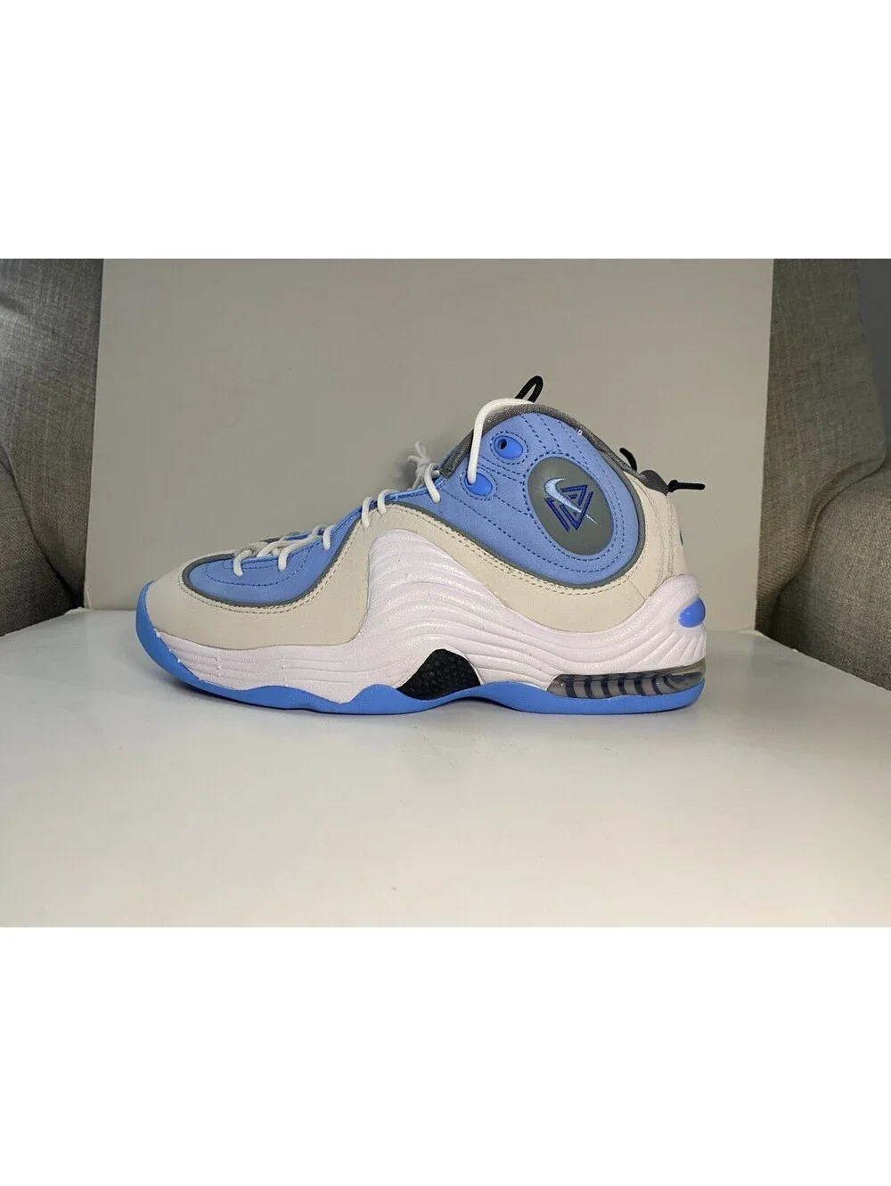 Nike Air Penny 2 DM9132-100 Mens Sneakers US 7.5 Blue White Basketball Shoes